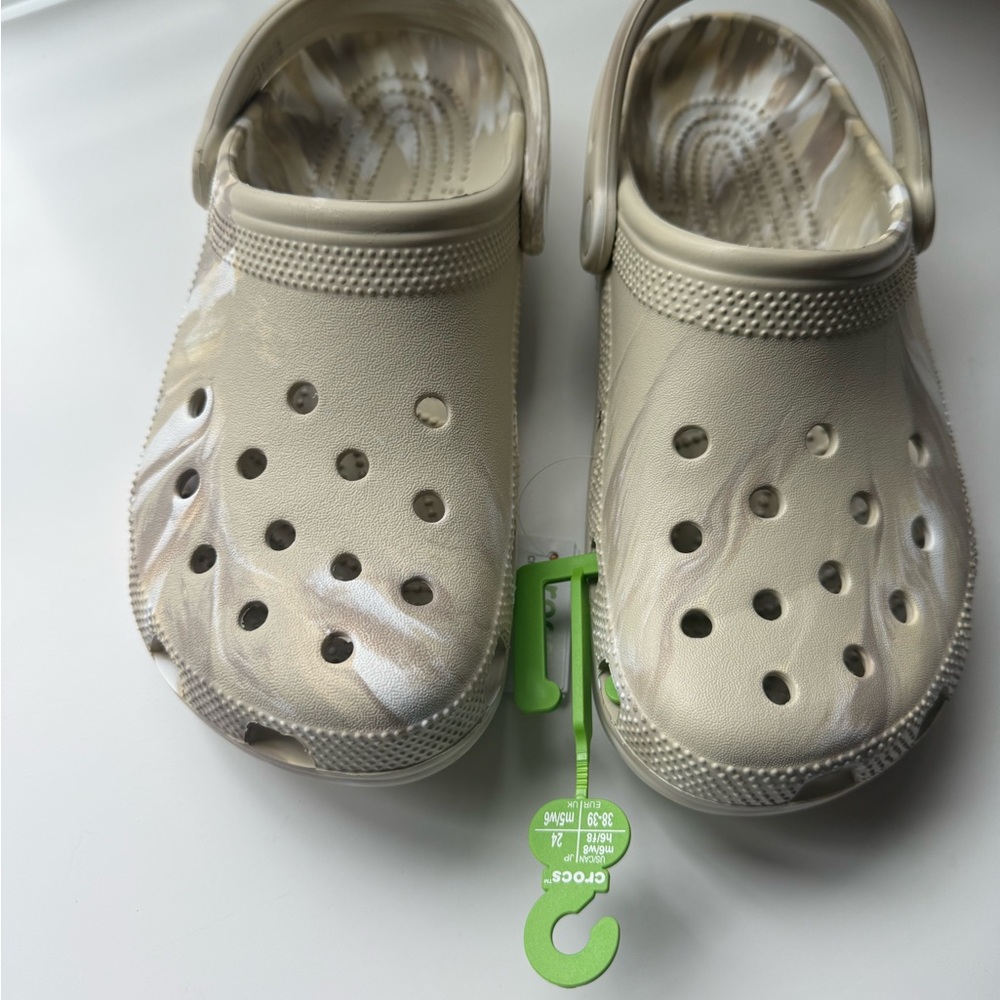 CROCS Unisex Sandals - Cream and Tan